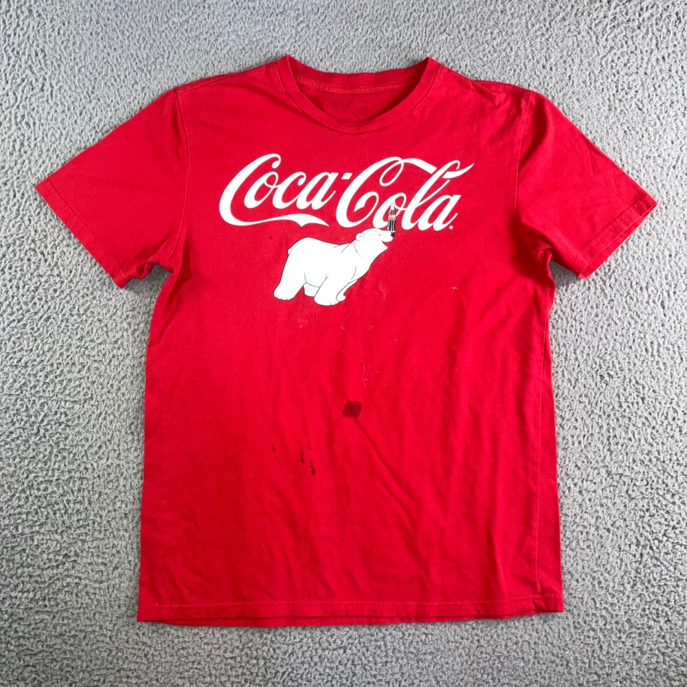Coca Cola Polar Bear T Shirt Adult Medium‎ Graphic Retro 80s 90s Grunge